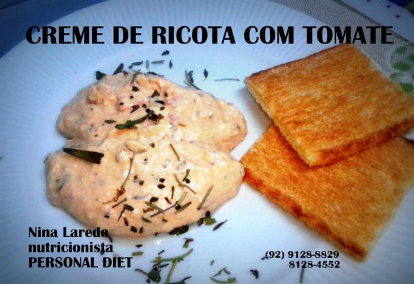 RECEITA: Patê de ricota com tomates